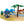Laden Sie das Bild in den Galerie-Viewer, Modbrix 18269002 - Jurassic Diorama Grundplatten mit Dinosaurier Figuren - 84 Klemmbausteine
