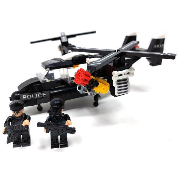SWAT Hubschrauber V-22 Osprey inkl. Minifiguren - 260 Klemmbausteine