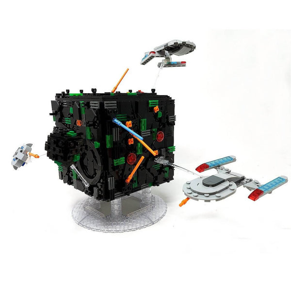 Modbrix 9004 - Borg Cube Raumschiff Bauset - 710 Klemmbausteine