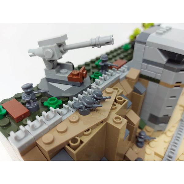 Modbrix 9034 - Nano Soldiers Omaha Beach Diorama inkl. 24 Nano Soldaten - 723 Klemmbausteine