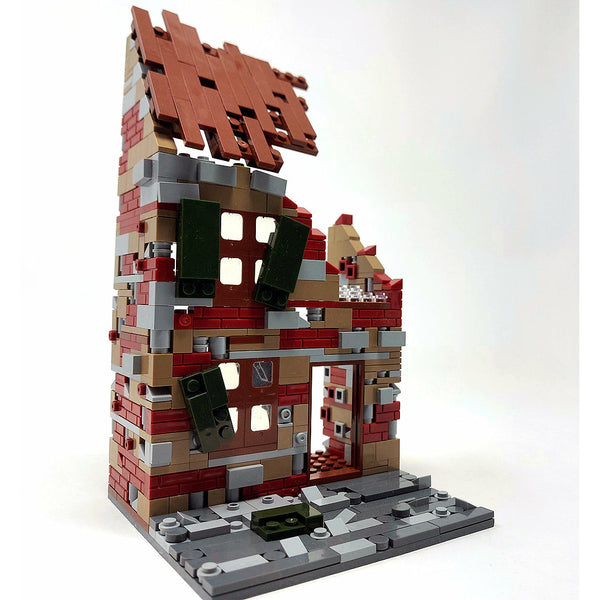Modbrix 9031 - WW2 Häuserruine Fachwerk Ruine - 520 Klemmbausteine
