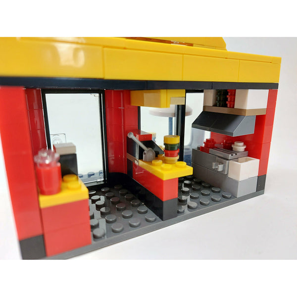 Modbrix 9029 - City Burger Laden McDowell's - 202 Klemmbausteine