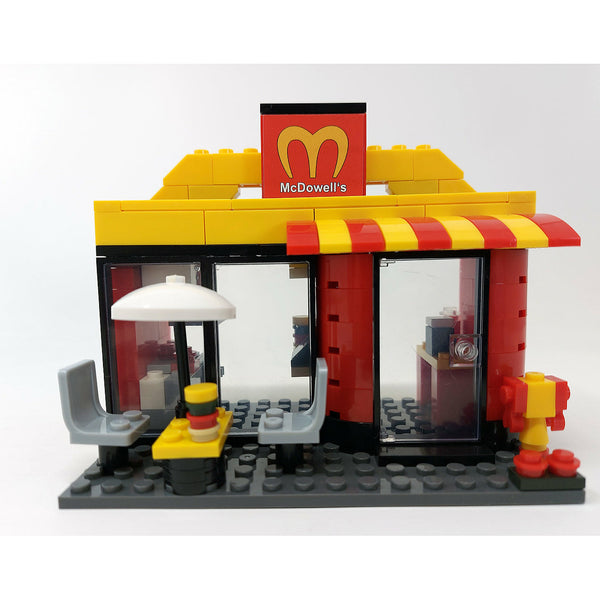 Modbrix 9029 - City Burger Laden McDowell's - 202 Klemmbausteine