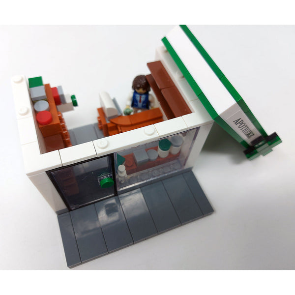 Modbrix 8014 - Apotheke inkl. Minifigur - 164 Klemmbausteine