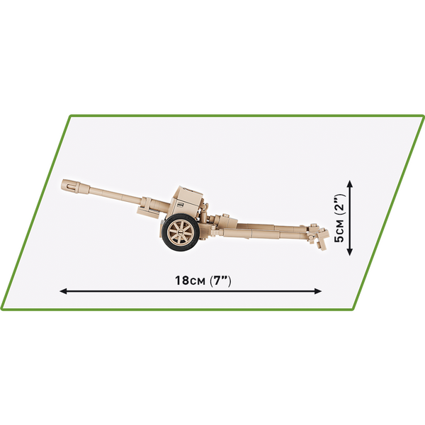 Cobi 2252 - Deutsche Panzerabwehrkanone 7,5 cm PaK 40 - 90 Klemmbausteine