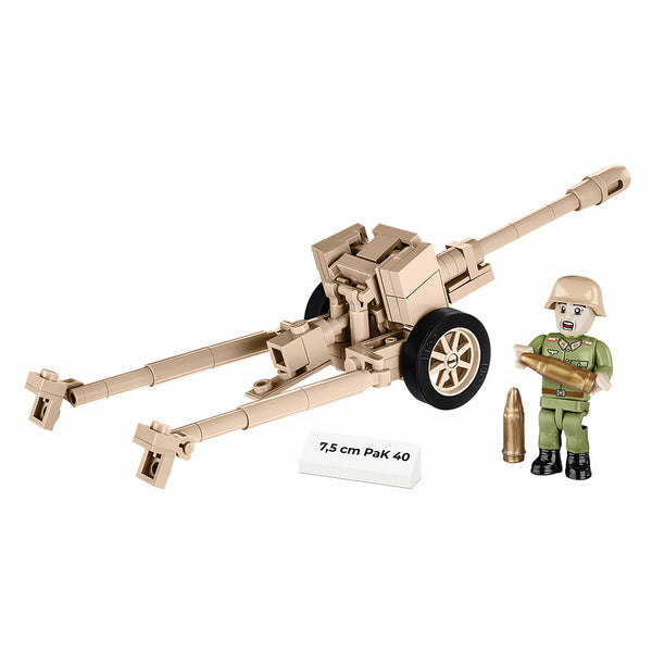 Cobi 2252 - Deutsche Panzerabwehrkanone 7,5 cm PaK 40 - 90 Klemmbausteine