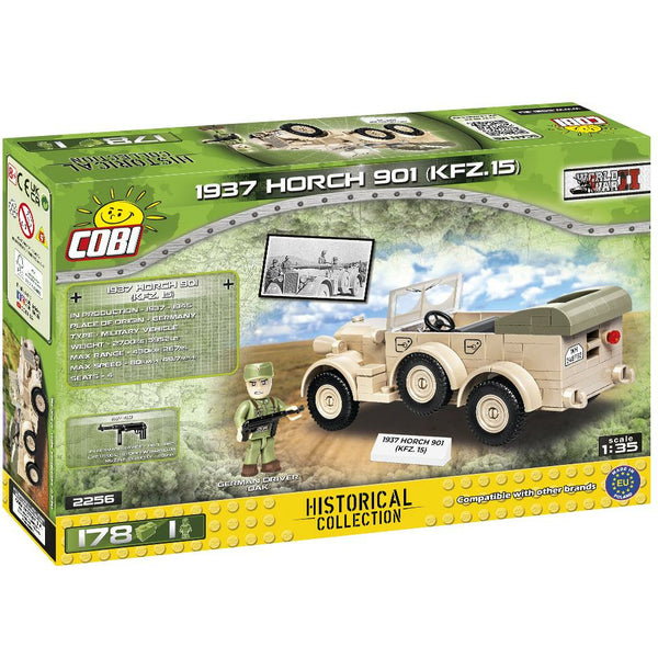 Cobi 2256 - 1937 Horch 901 (KFZ.15) Militärwagen - 178 Klemmbausteine