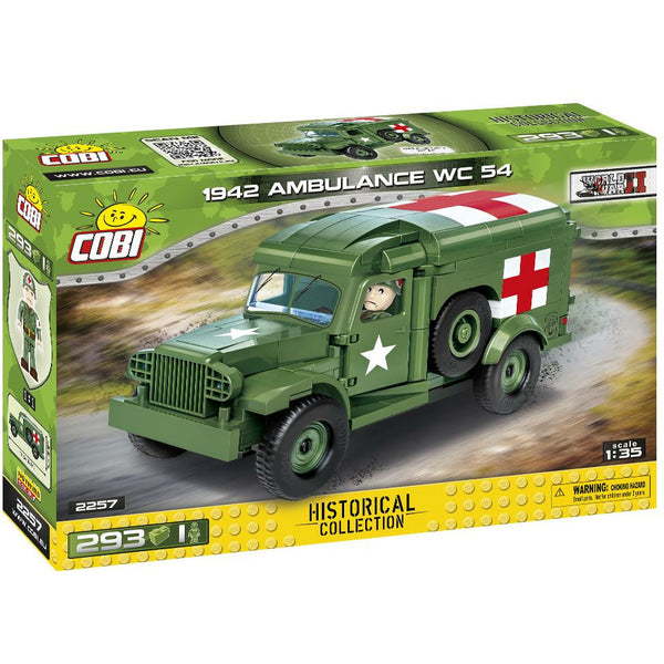 Cobi 2257 - 1942 Dodge WC-54 Militär Krankenwagen - 293 Klemmbausteine