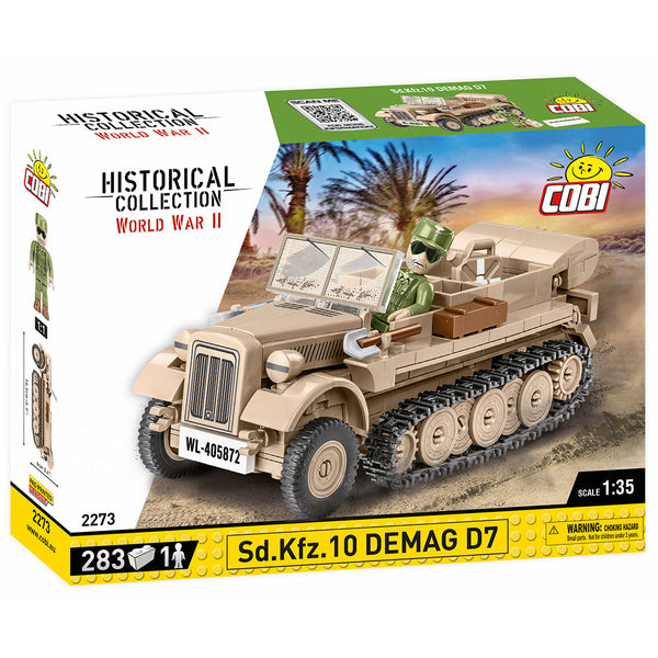Cobi 2273 - Historical Collection WWII SD.Kfz.10 Demag D7 - 283 Klemmbausteine