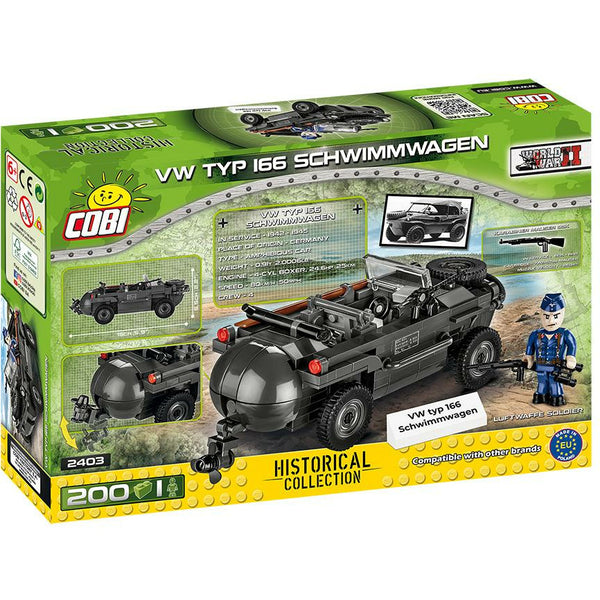 Cobi 2403 - VW Typ 166 Schwimmwagen - 200 Klemmbausteine