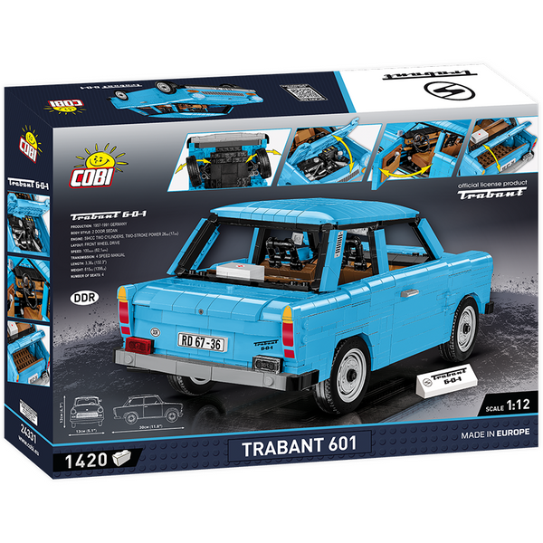 Cobi 24331 - Trabant 601S - Modellbau Trabbi 1420 Klemmbausteine