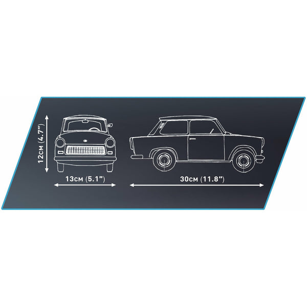 Cobi 24331 - Trabant 601S - Modellbau Trabbi 1420 Klemmbausteine
