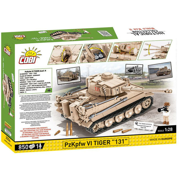 Cobi 2556 - WW2 Tiger 131 VI Panzer Kampfwagen - 854 Klemmbausteine