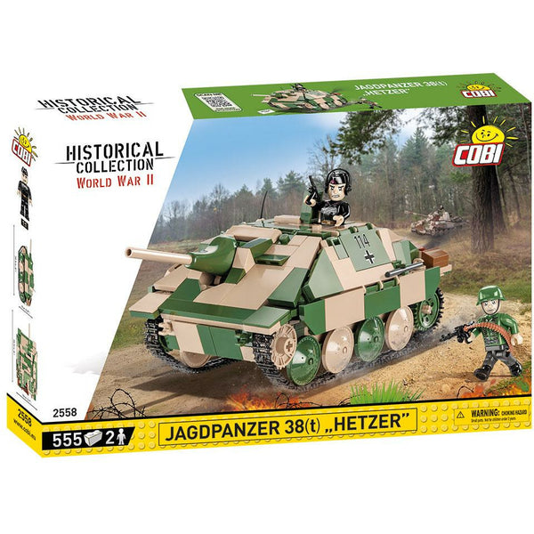 Cobi 2558 - WW2 Jagdpanzer 38 Hetzer Kampfwagen - 540 Klemmbausteine