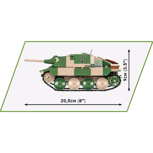 Cobi 2558 - WW2 Jagdpanzer 38 Hetzer Kampfwagen - 540 Klemmbausteine