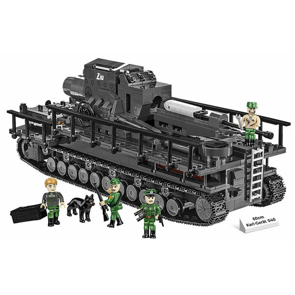 Cobi 2560 - WWII Karl Gerät 040 "ZIU" Panzer Mörser - 1574 Klemmbausteine