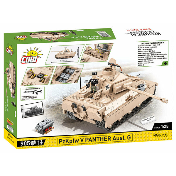 Cobi 2566 - Panther Panzer V  Ausf. G - 905 Klemmbausteine