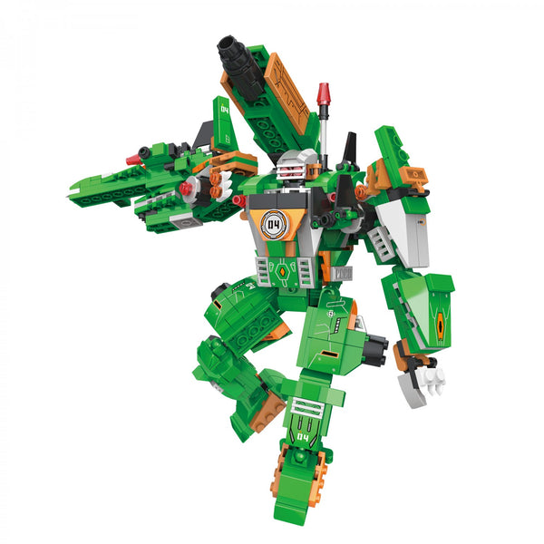 Cogo 2703 - Transforming Mech Stegosaurus 2in1 Roboter Dino - 587 Klemmbausteine