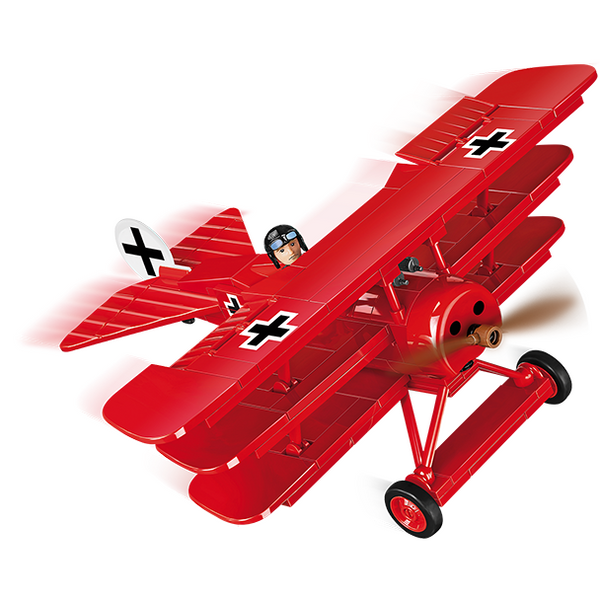 Cobi 2986 - Fokker DR.I Red Baron Roter Baron Flugzeug - 78 Klemmbausteine