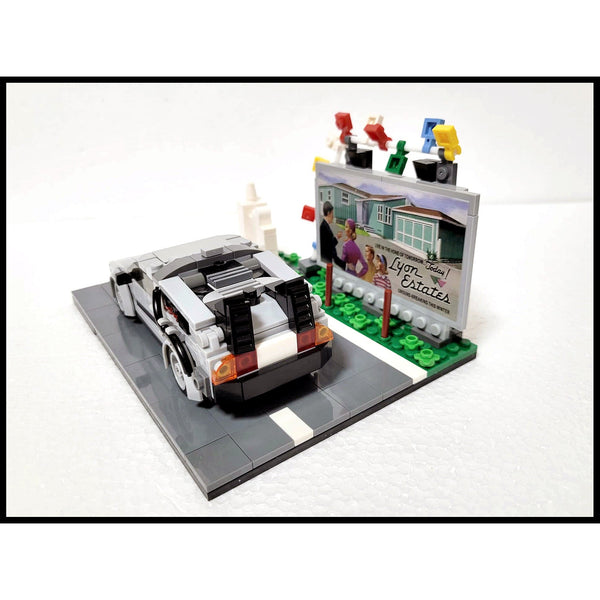 Modbrix 8023 - 1955 Hill Valley Diorama inkl. DMC Zeitmaschine - 368 Klemmbausteine