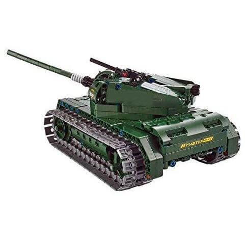 Qihui 8011 - Ferngesteuerter RC Panzer 2,4 GHz Kampfwagen - 453 Klemmbausteine