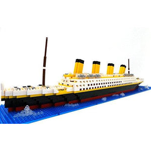 Wisehawk 6503 - Titanic Schiff Diorama mit Eisberg und Meerplatten - 1860 Klemmbausteine