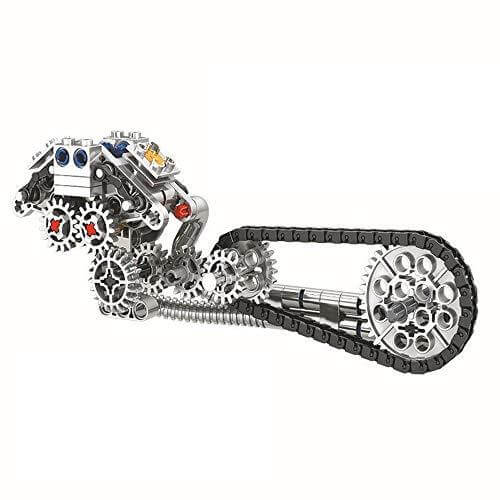 Winner 1257 - Chopper Motorrad mit Getriebe - 568 Klemmbausteine