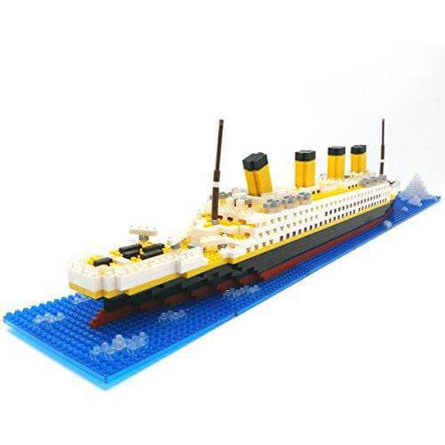 Wisehawk 6503 - Titanic Schiff Diorama mit Eisberg und Meerplatten - 1860 Klemmbausteine