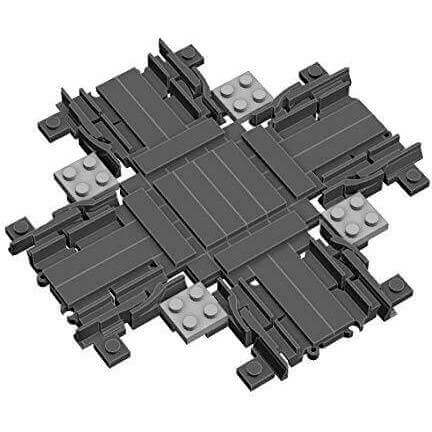 Modbrix 7011 - Schienen Kreuzung für Eisenbahnen und Züge - 42 Bauteile