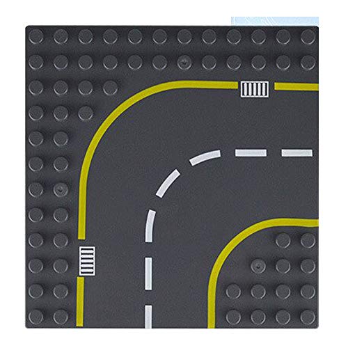 Dubie 6905 - 3er Set Straßen Bauplatten kompatibel zu den großen Du**o Steinen