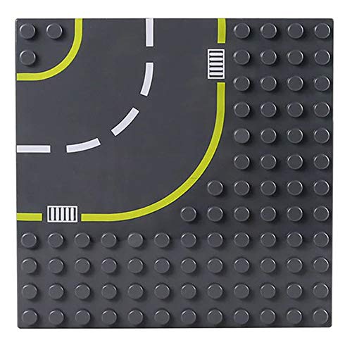 Dubie 6905 - 3er Set Straßen Bauplatten kompatibel zu den großen Du**o Steinen