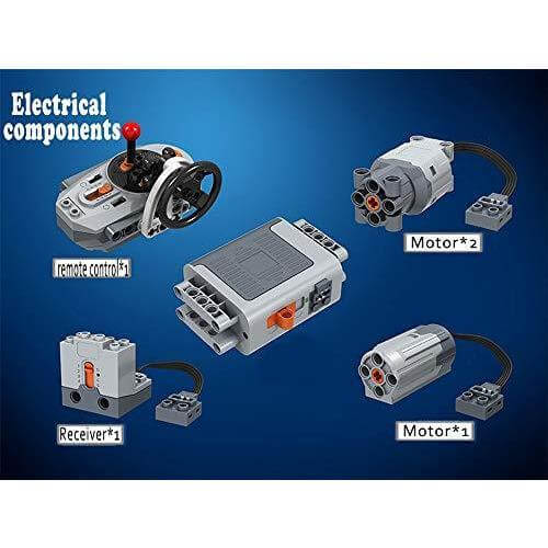 Winner 1132 - Technik F1 RC Rennauto mit Power Function 2,4 Ghz - 729 Klemmbausteine