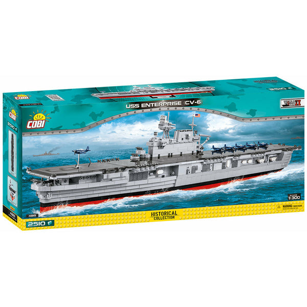 Cobi 4815 - Historical Collection USS Enterprise (CV-6) - 2510 Klemmbausteine
