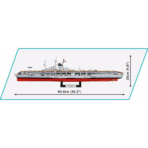 Cobi 4826 - Graf Zeppelin Flugzeugträger Schiff - 3135 Klemmbausteine