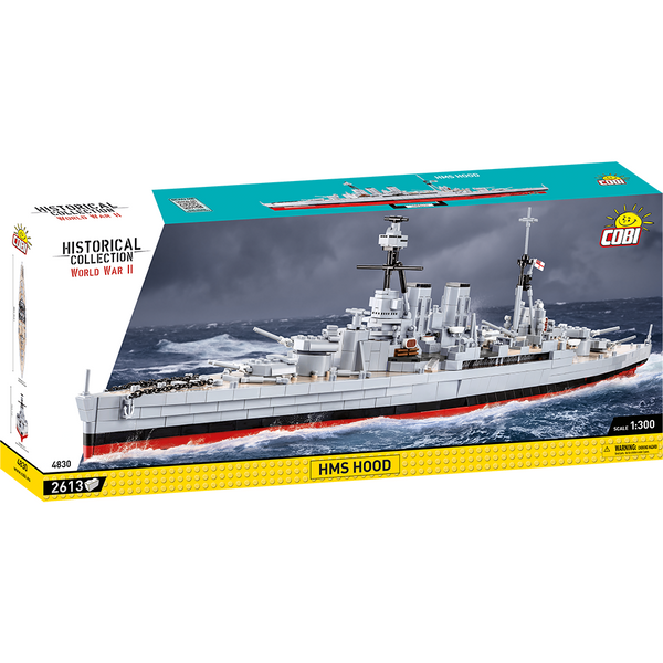 Cobi 4830 - Historical Collection HMS Hood Schlachtschiff - 2613 Klemmbausteine