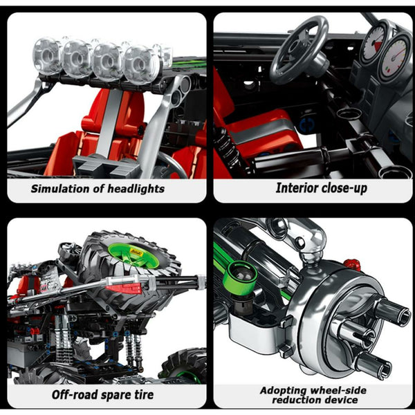 SY 8880 - Technik 2,4 Ghz RC Monstertruck - 1233 Klemmbausteine