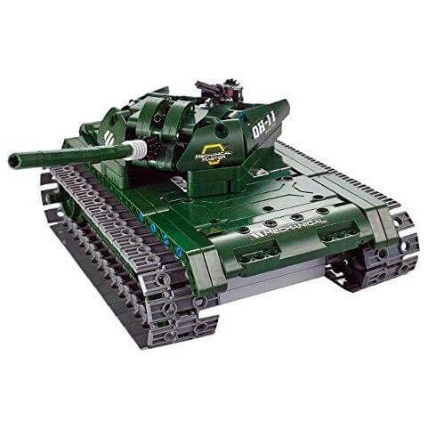 Qihui 8011 - Ferngesteuerter RC Panzer 2,4 GHz Kampfwagen - 453 Klemmbausteine