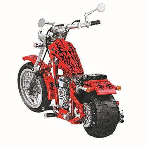 Winner 1257 - Chopper Motorrad mit Getriebe - 568 Klemmbausteine