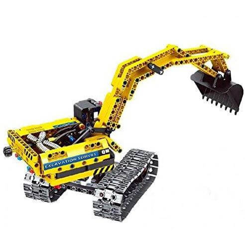 Qihui 6801 - Technik Raupenbagger - Modellbau Bagger - 342 Klemmbausteine