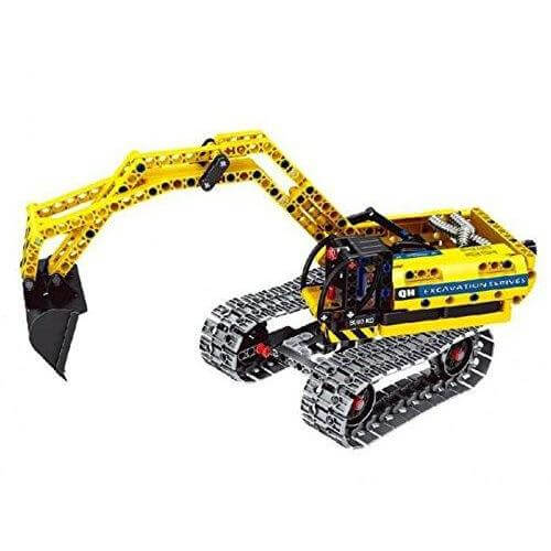 Qihui 6801 - Technik Raupenbagger - Modellbau Bagger - 342 Klemmbausteine