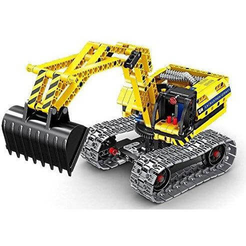 Qihui 6801 - Technik Raupenbagger - Modellbau Bagger - 342 Klemmbausteine