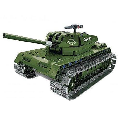 Qihui 8011 - Ferngesteuerter RC Panzer 2,4 GHz Kampfwagen - 453 Klemmbausteine