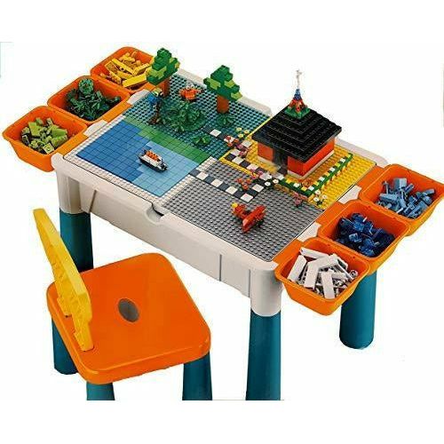 Sluban M38 B0788 - 3in1 Bausteine Spieltisch mit Stuhl - inkl. Zubehör