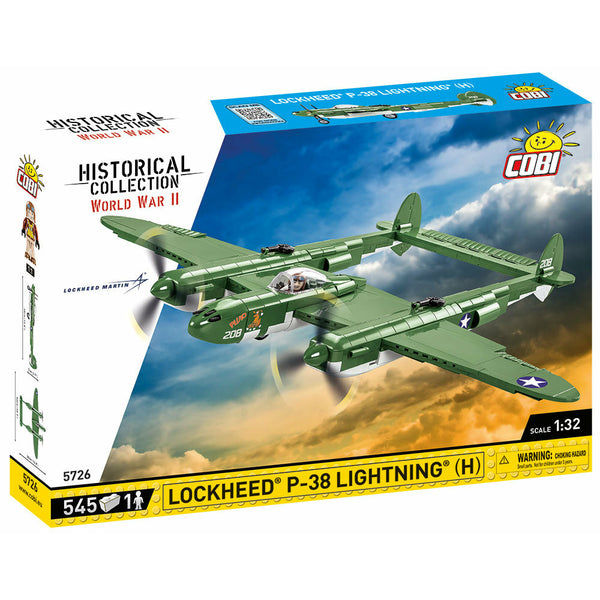 Cobi 5726 - Historical Collection WWII Lockheed P-38 H Lightning - 545 Klemmbausteine