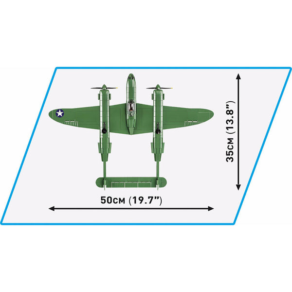 Cobi 5726 - Historical Collection WWII Lockheed P-38 H Lightning - 545 Klemmbausteine