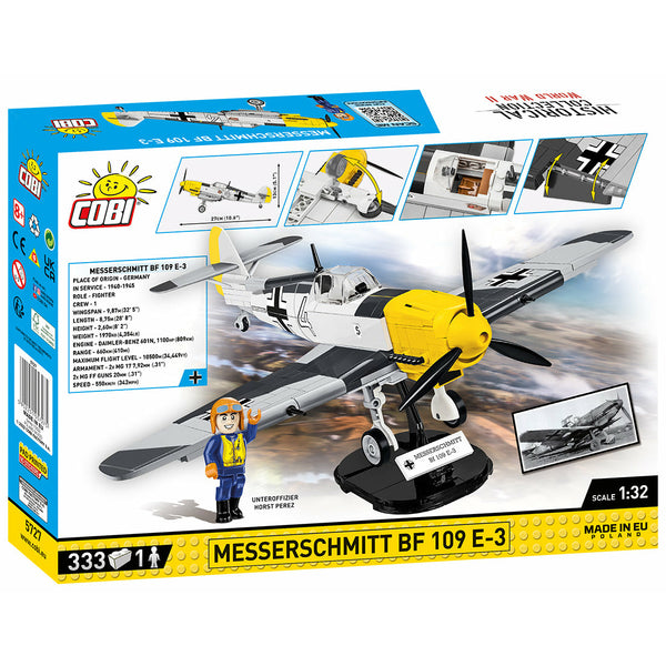 Cobi 5727 - Messerschmitt BF-109 E-3 Jagdflugzeug - 333 Klemmbausteine