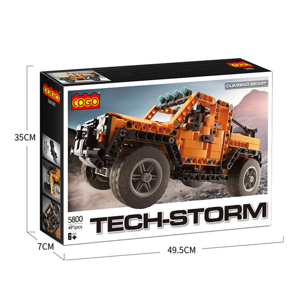 Cogo 5800 - Technik Bausteine Auto F150 Raptor - 491 Klemmbausteine