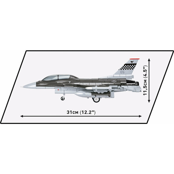 Cobi 5815 - F-16 D Kampfjet Falcon Kampfflugzeug - 410 Klemmbausteine