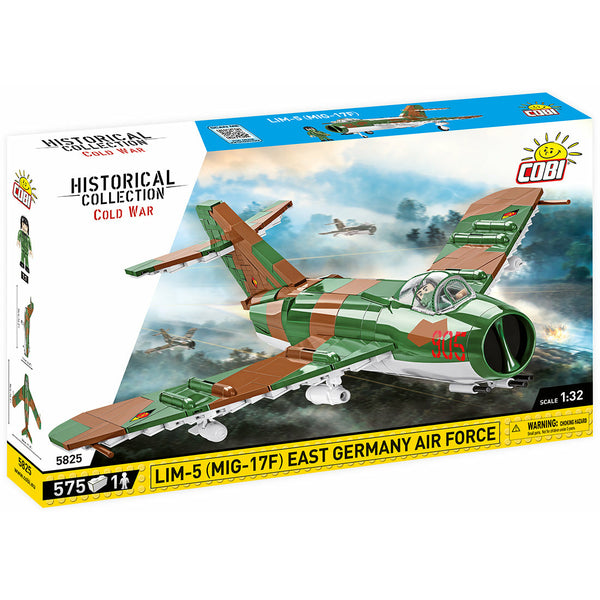 Cobi 5825 - DDR Luftwaffe  LIM 5 MIG 17F Flugzeug - 575 Klemmbausteine