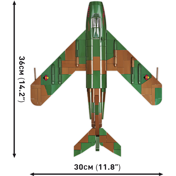 Cobi 5825 - DDR Luftwaffe  LIM 5 MIG 17F Flugzeug - 575 Klemmbausteine